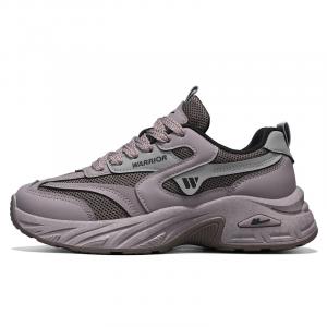 WARRIOR Антискользящие износостойкие легкие утепленные утепленные низкие массивные кроссовки унисекс фиолетовые, цвет Purple