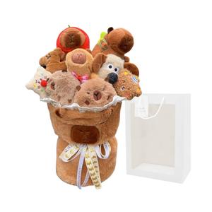 Плюшевая кукла Capybara Bouquet Dolls высота 35см Tak Bebe