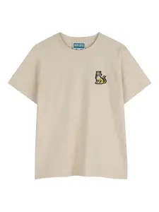 Футболка с короткими рукавами Kenzo Kids, нейтральный