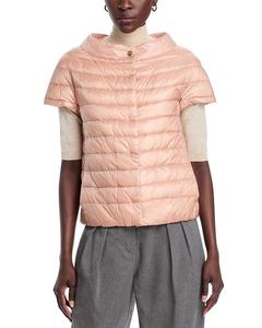 Пуховик Iconico Greta с короткими рукавами Herno, розовый