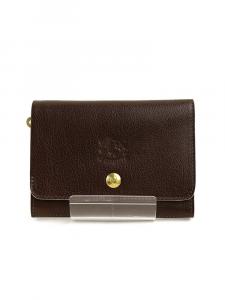 Кожаный кошелек Il Bisonte двойного сложения.