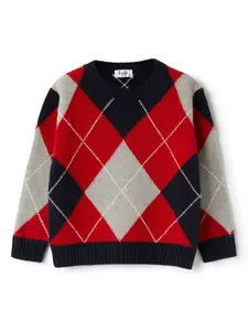 Джемпер с узором Il Gufo, красный