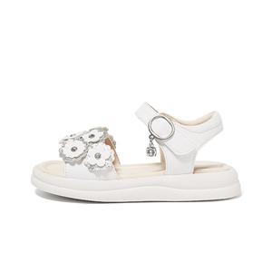Snoffy Нескользящие и дышащие детские сандалии цвета экрю, белые, детские