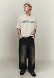 Футболка с принтом Bershka, Camel