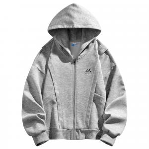 Толстовка Unisex Hooded Moderate Cardigan WARRIOR, светло-серый