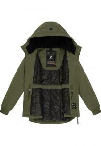 Зимняя куртка WINTERJACKE DOWEY WARM RAIN Ragwear, оливковый