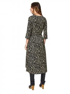 Платье бежево-черного цвета Aller Simplement