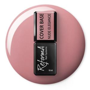 Камуфлирующая база для гибридных лаков для ногтей nude elegant, 10 мл Reforma, цвет nude elegance