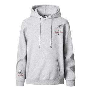 Толстовка Unisex Hooded Moderate Heavyweight HUANQIU, белый heather серый
