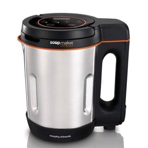 Миксер Morphy Richards 501021 SOUP Maker, корпус из нержавеющей стали, 900 Вт, контейнер 1 л, 4 скорости, функция приготовления