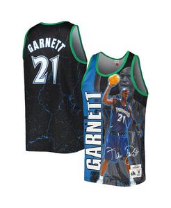 Мужская майка Kevin Garnett Black Minnesota Timberwolves 2003-04 Hardwood Classics Player Burst Mitchell & Ness, черный