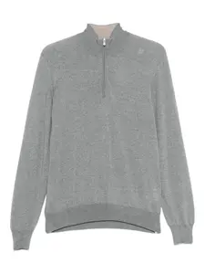 Свитер на молнии до половины Gran Sasso, серый