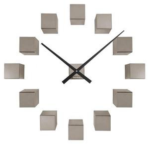 Настенные часы Karlsson Diy Cubic Metallic, 6x40x6 см, серый