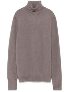 Кашемировый свитер с высоким воротом Drumohr, коричневый