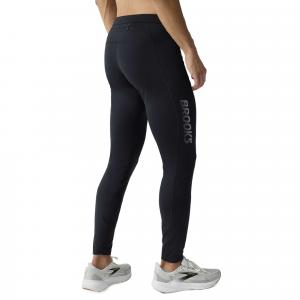 Вязаные спортивные штаны для мужчин Brooks, черный/черный