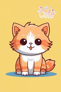 Cute Cat Journal - Adorable Kawaii Kitten Notebook (6x9”) | Premium Hardcover Diary with 240 Lined Pages for Writing, Drawing, Notes & Creative ... Lover Gift for Kids, Teens, School & Adults (Independently published)