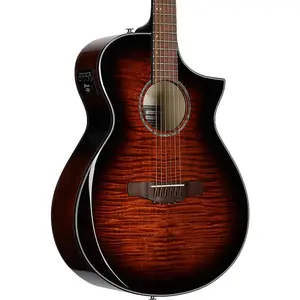 Акустико-электрогитара Ibanez AEWC400, янтарный солнечный взрыв, высокоглянцевая