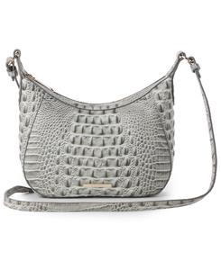 Маленькая кожаная сумка через плечо Corinne Alden Road Brahmin, Dove Alden Road