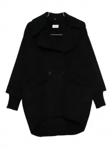 Двубортное пальто P.A.R.O.S.H., черный