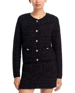 Кардиган с кристальными пуговицами - эксклюзив Aqua, черный
