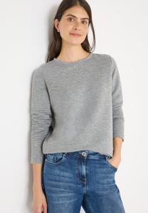 Топ Cecil Long sleeved top, Grau/Mottled Light Grey