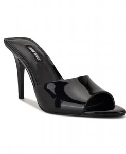 Женские сандалии-шпильки Hather без шнурков Nine West, Black Patent