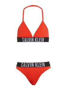 Треугольное бикини Calvin Klein Swimwear Intense Power, цвет Orange red