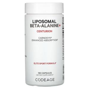Липосомальный бета-аланин+ Codeage Centurion Liposomal Beta-Alanine+, 180 капсул