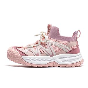 Дышащие детские кроссовки для бега HOBIBEAR, розовый/фиолетовый