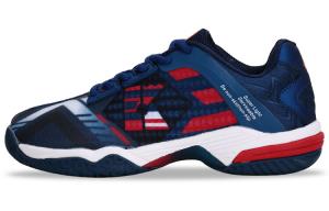Кроссовки KUMPOO Badminton Shoes Unisex Low-top Dark Blue/White, темно-синий