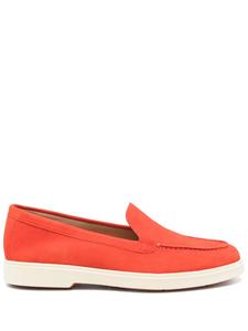 Santoni замшевые лоферы, красный