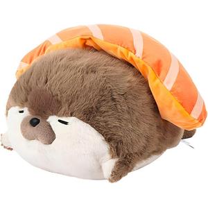 Милые креативные плюшевые игрушки выдры в виде суши 40 см OU DI PIG, коричневый