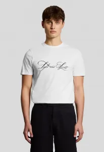 Футболка с высококачественным графическим принтом Lyle & Scott, White