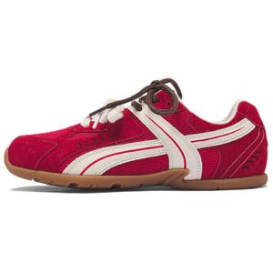 AGSDON Женские низкие кэжуал кроссовки красные, цвет Red