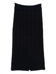 Юбка миди из твида на резинке Eric Bompard, синий