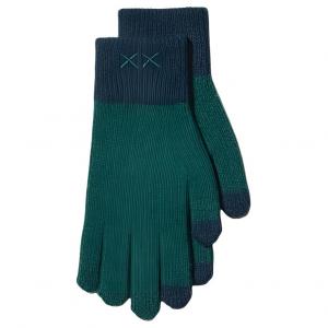 Uniqlo Акриловые вязаные перчатки унисекс, цвет слоновой кости/ярко-желтый/бирюзовый/темно-синий