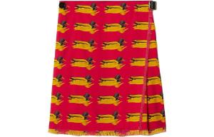 Юбка повседневная женская красная Burberry