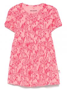 Платье с абстрактным принтом Mini Rodini, розовый