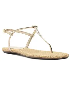 Женские сандалии Elsha с круглым носком Schutz, золотой