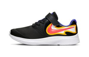 Кроссовки детские Star Runner 2 PS Low-top Dark Soot/Persian Violet/Opit Yellow/Laser Red Nike