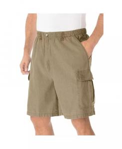 Мужские эластичные шорты-карго Knockarounds 8 дюймов для высоких и крупных мужчин KingSize, коричневый/бежевый