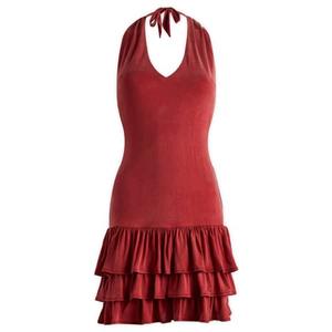 Платье-Мини Кайли с бретелью через шею Peachy Den, красный