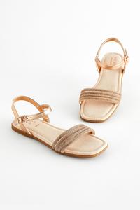 Блестящие босоножки для особых случаев Next, розовый