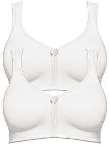 Бюстгальтер без косточек SUSA 2er Pack Prothesen BH Care, цвет Weiss Weiss