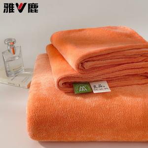 Yalu Простыня 200х230 см из зимнего молочного велюра, флисовая утепленная, цвет Aima Orange