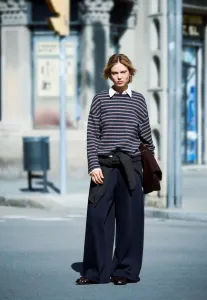 Топ с длинными рукавами Bershka, Royal Blue