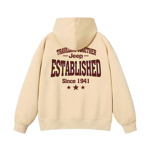 Детская толстовка Jeep, Новогодняя красная [с флисовой подкладкой]