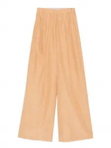 Брюки палаццо с блестками Forte Forte, оранжевый