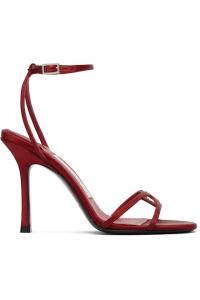 Jimmy Choo Красные босоножки на каблуке Leo 100 1998 года