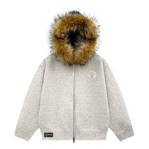 Кардиган вязаный unisex Cinnamoroll Yugui Dog Sanrio, светло- априкот